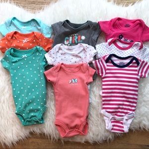 Newborn onesie lot